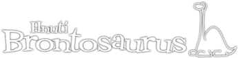 logo Brontosaurus - bílé-m